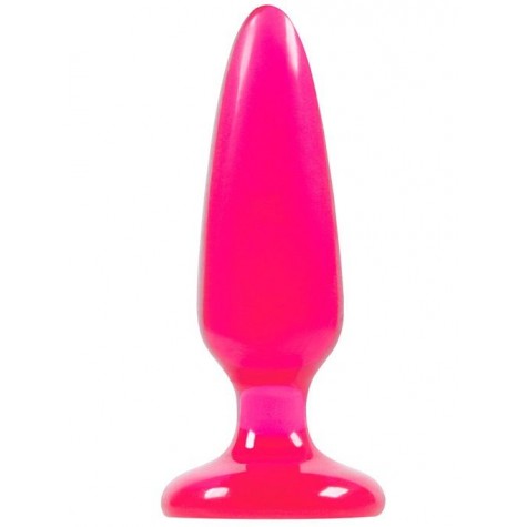 Малая розовая анальная пробка Jelly Rancher Pleasure Plug Small - 10,2 см.